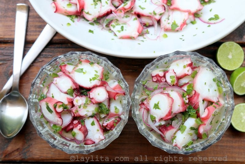 Receta ceviche de pulpo ecuatoriano: fresco y delicioso
