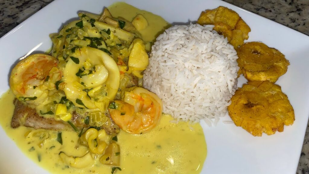 Receta corvina en salsa de mariscos: Delicia ecuatoriana