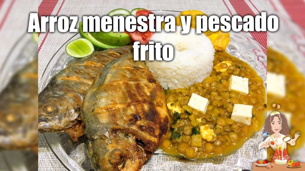 Receta pescado carita con menestra de frejol deliciosa